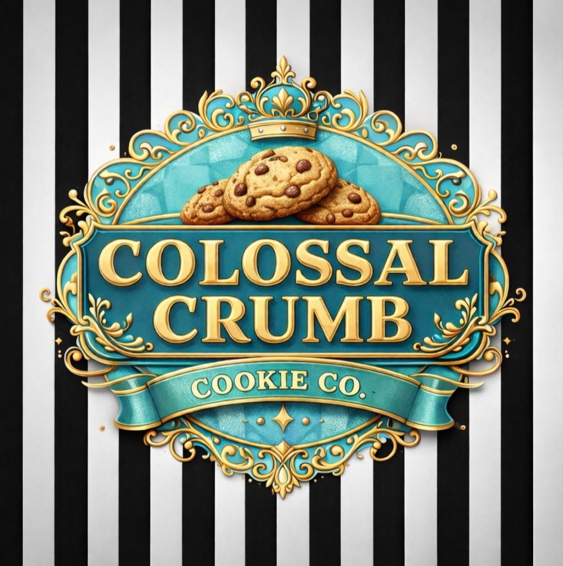 Colossal Rippe Logo Colossal Crumb Cookie Co. | Gourmet Cookies Baked Fresh | Texas